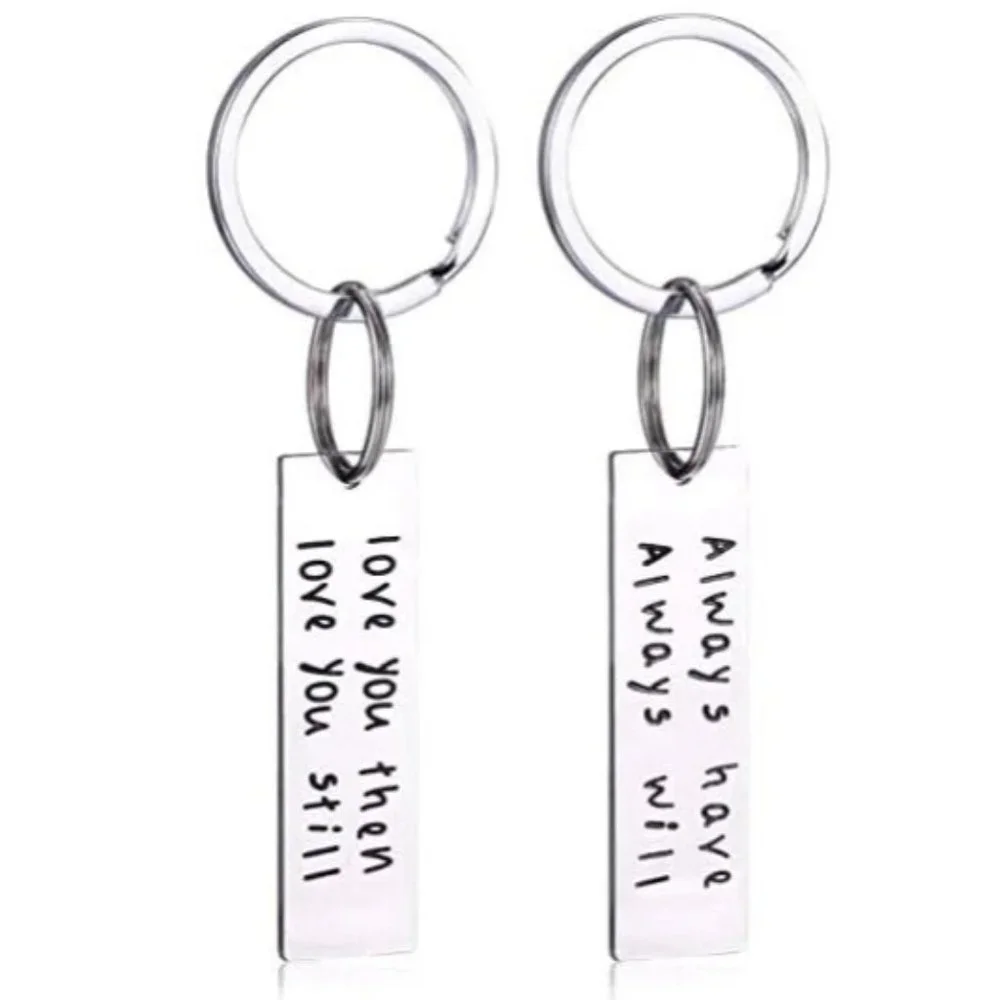 Stainless Steel Key Chain Father's Mother's Day Girlfriend Boyfriend Quo…